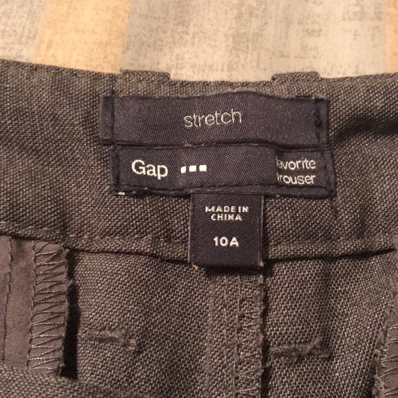 Gap Dress Stretch Gray Ankle Length Pants Size 10 - Picture 2 of 4